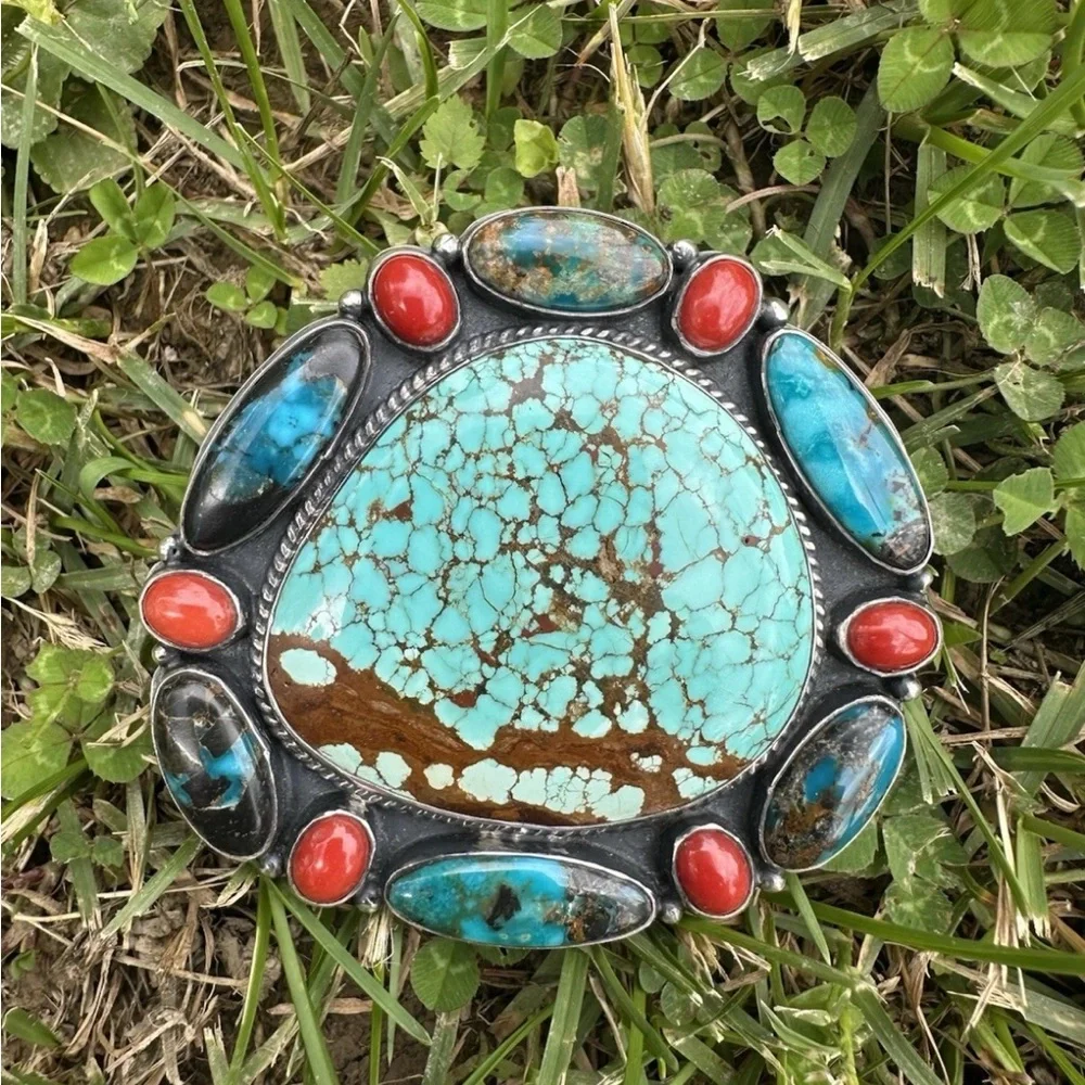 Timberline and Blue Moon Turquoise Ring - Picture 3 of 4